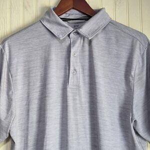 Rorie Whelan Golf Polo Shirt‎ Mens Medium Gray Short Sleeve Stretch Performance
